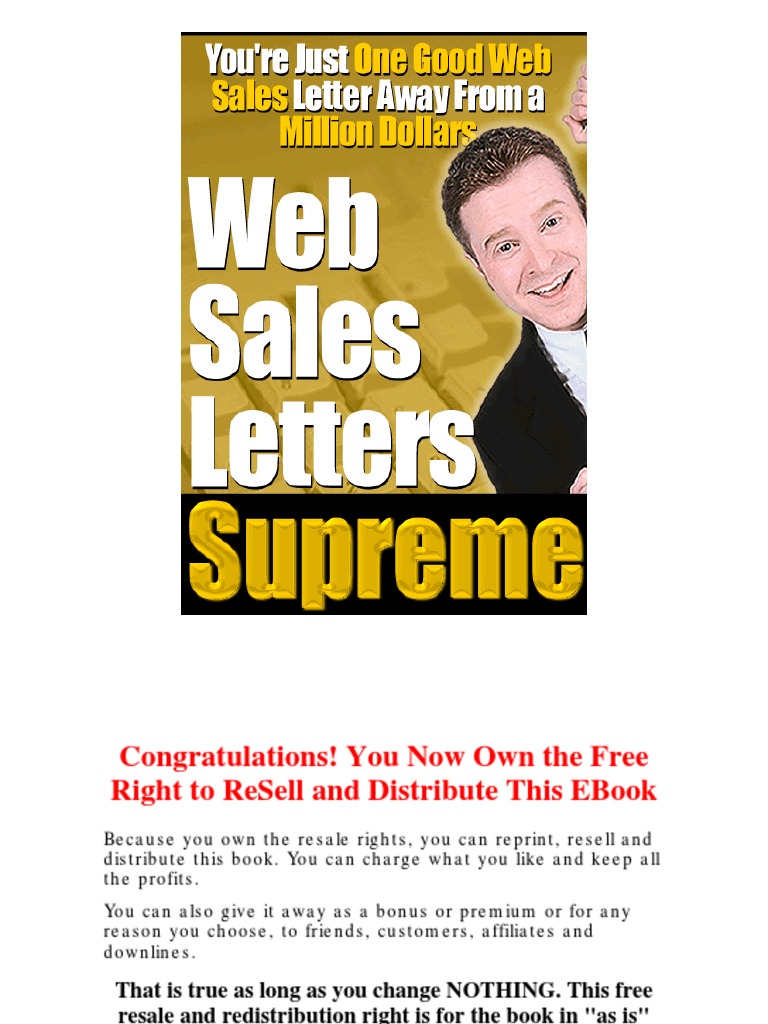 Web-Sales-Letters-Supreme Rick Stooker PDF | PDF | Typefaces | Serif