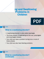 Feeding and Swallowing Problems in Children