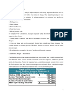 CVP Analysis - The Basics: Contribution Margin - Illustrations