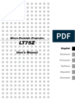 User's Manual: Micro-Portable Projector
