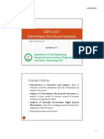 CIEN-2107 Elementary Structural Analysis: Course Outline