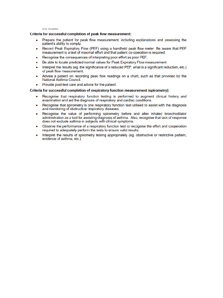 Peak Flow Meter Spirometry PDF Exhalation Asthma