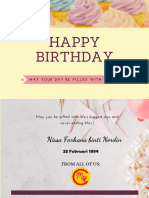 Pink and Pale Yellow Cupcake Birthday Gift Certificate (1)