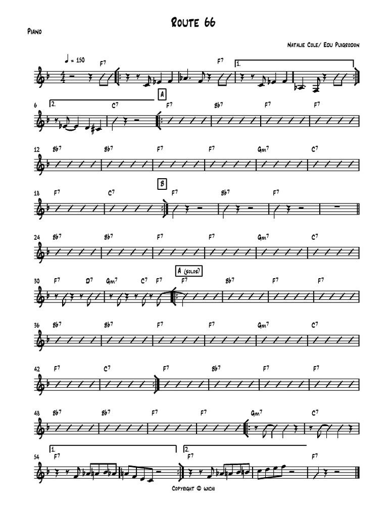 ROUTE 66 - Piano | PDF