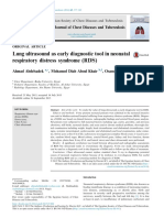 Lung Ultrasound As Early Diagnostic Tool in Neonatal Respiratory Distress Syndrome (RDS)