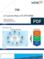 Iot and The Role of Platforms: Balajee Sowrirajan