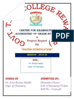 Project Report On: Centre For Examination Accredited "A" Grade by Naac