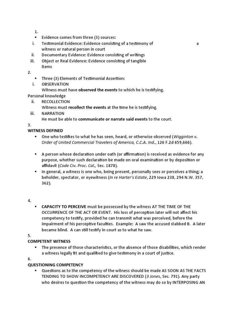 Understanding Witness Testimony Rules | PDF | Expert Witness | Witness