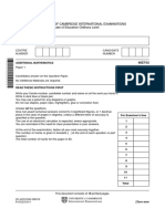 University of Cambridge International Examinations General Certificate of Education Ordinary Level