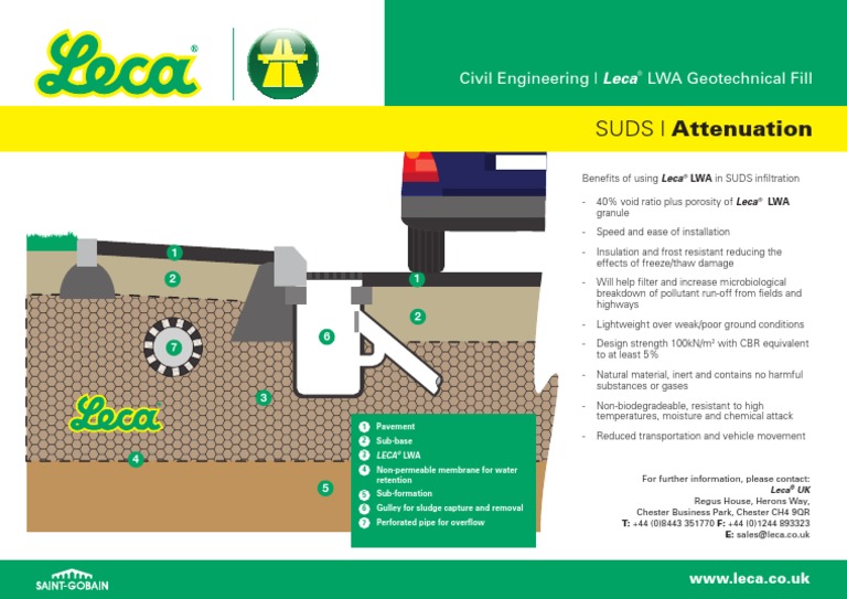 SUDS Attenuation Tech Sheet | PDF | Materials | Civil Engineering