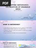 Philippine Watershed: Delineation of Drainage Area: Ce 573:hydrology)