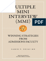 Multiple Mini Interview (MMI) Winning Strategies From Admissions Faculty by Desai Samir 2016