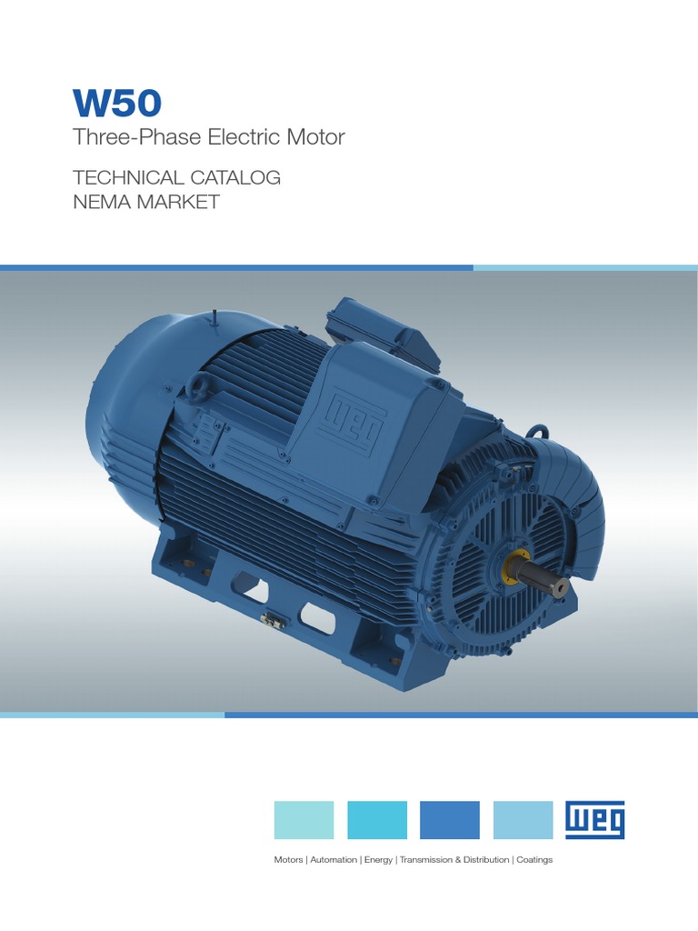 ThreePhase Electric Motor Technical Catalog Nema Market PDF
