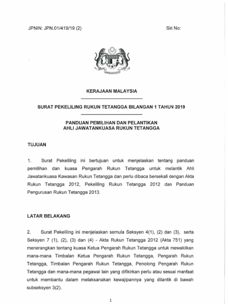 Pekeliling Untuk Surat Setuju Terima Pelantikan Tenaga Kreatif