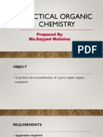 Practical Organic Chemistry: Prepared by Ms - Sayyed Mohsina