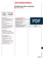 Trimicron Filter Element N1Tm, N3Tm: Description Technical Specifications