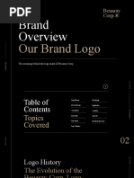 Simple Black Lifestyle Brand Logo Guidelines Presentation