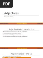 Adjectives: Adjective Order