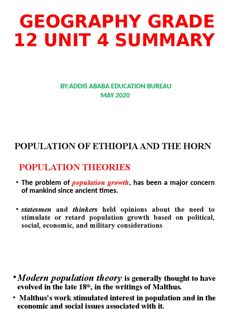 Geography Grade 12 Unit 4 Summary PDF Capitalism Economic Growth