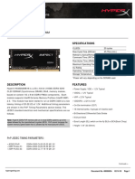 HX432S20IB/16 HX432S20IB/16: Memory Module Specifications