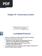 Chapter 18: Concurrency Control: Database System Concepts, 7 Ed