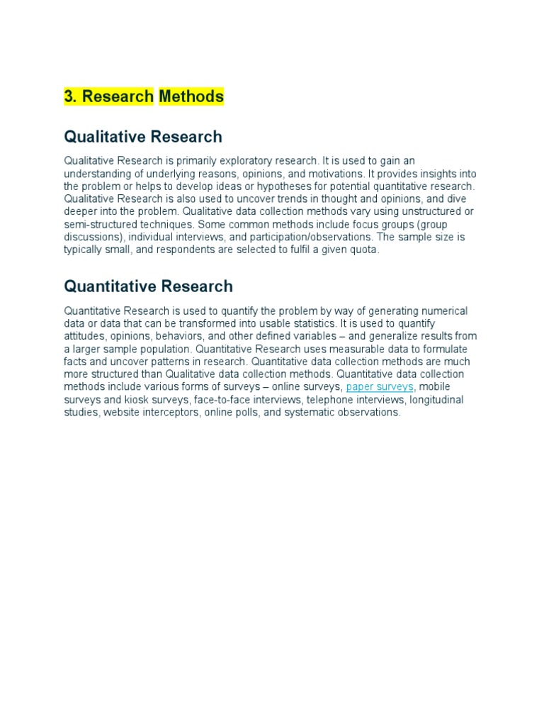BRM BSAF 7 Research Methods and Designs | PDF