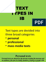 Text Types