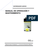 Vaporizador Acm105 Manual de Operación, Instalación y Mantenimiento Espanol