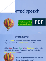 Reported-Speech QUESTIONS