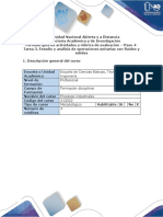 Guia de Actividades y Rubrica de Evaluacion-Tarea 3 - Estudio y Analisis de Op Unitarias Con Fluidos y Sol PDF