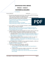 Tarea y Evaluación, Módulo 2 Unidad 4, Mantener El Equilibrio, PPS