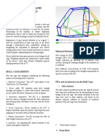 Roll Cage, Safety and Ergonomics Report: Abstract