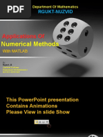 Overview-Numerical Methods