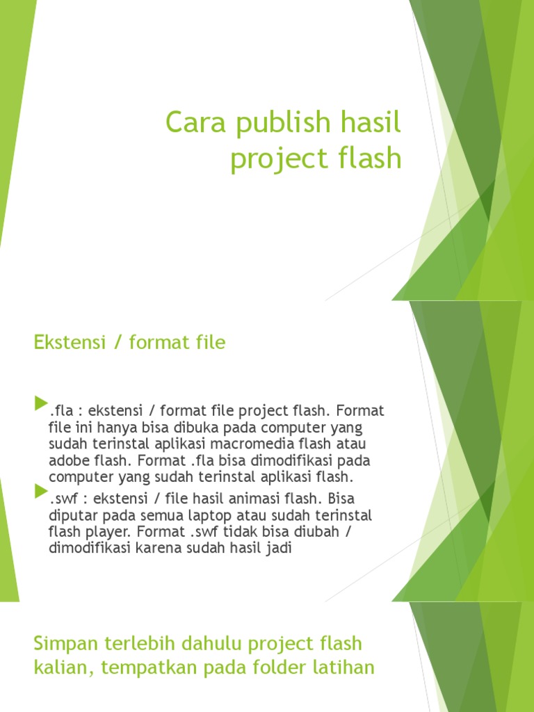 Cara Publish Project Flash ke SWF | PDF | Komputer