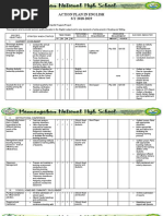 Action Plan in English S.Y 2018-2019: Brief Description and General Objectives of The Deped Program/Project