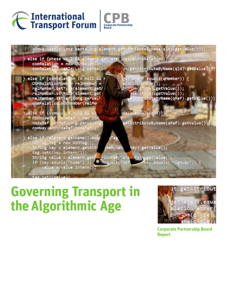 Governing Transport Algorithmic Age | PDF | Governance | Artificial ...