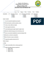 Evaluation Tool For Periodic Test
