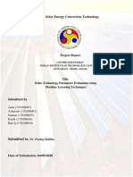 EN671: Solar Energy Conversion Technology: Project Report