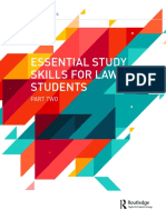 Essential Study Skills For Law Students Pt2 PDF