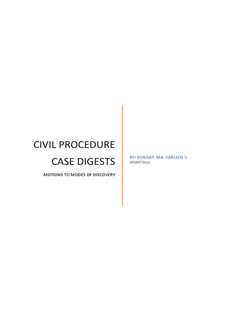Rule 15 Case Digests - Civil Procedure | PDF | Complaint | Pleading