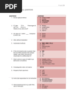 Hematology Recall Questions