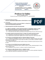 Fisa Si Calendar Profesor in Online PDF