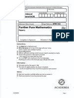 Further Pure Math-Paper-2