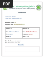 Reen University of Bangladesh: Department of Computer Science and Engineering