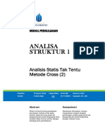 Modul 13. Analisis Statis Tak Tentu Metode Cross PDF