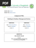 Group Assignment - On - Hashing in DBMS