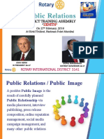 Public Relations: District Training Assembly "