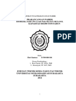 Prarancangan Pabrik Kapasitas 660.000 Ton/Tahun: Biodiesel Dari Cpo (Crude Palm Oil) Dan Metanol