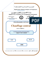 Chauffage Central: Programme D'Etude