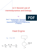 Lecture 3: Second Law of Thermodynamics and Entropy